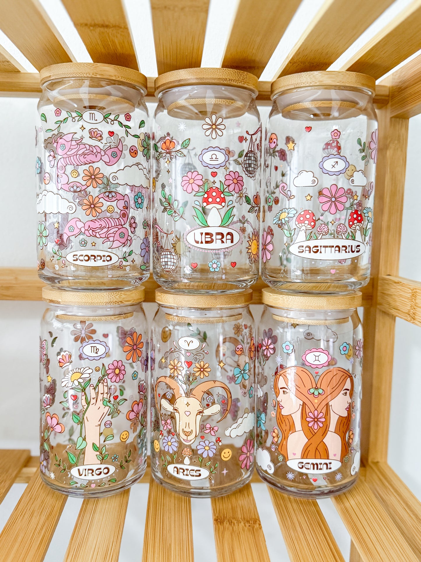 Zodiac Glass Cups